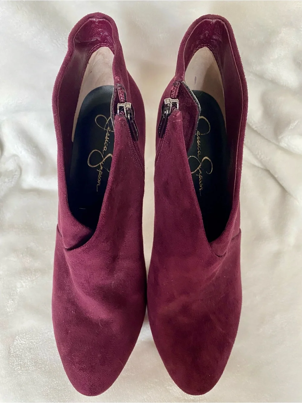 Jessica Simpson Suede Platform Ankle Booties